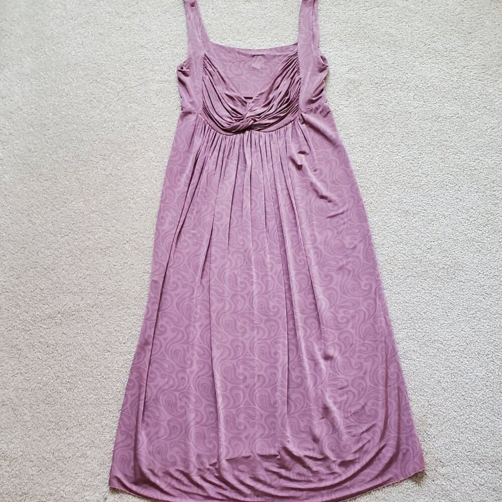 SHEIN Chic Dust Rose with Criss-Cross Twist V-Neck Bohemian Dress. Size 6